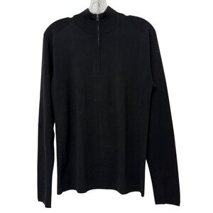 Ralph Lauren Black Label 90 % Wool 3/4 zip men's pullover sweater size M